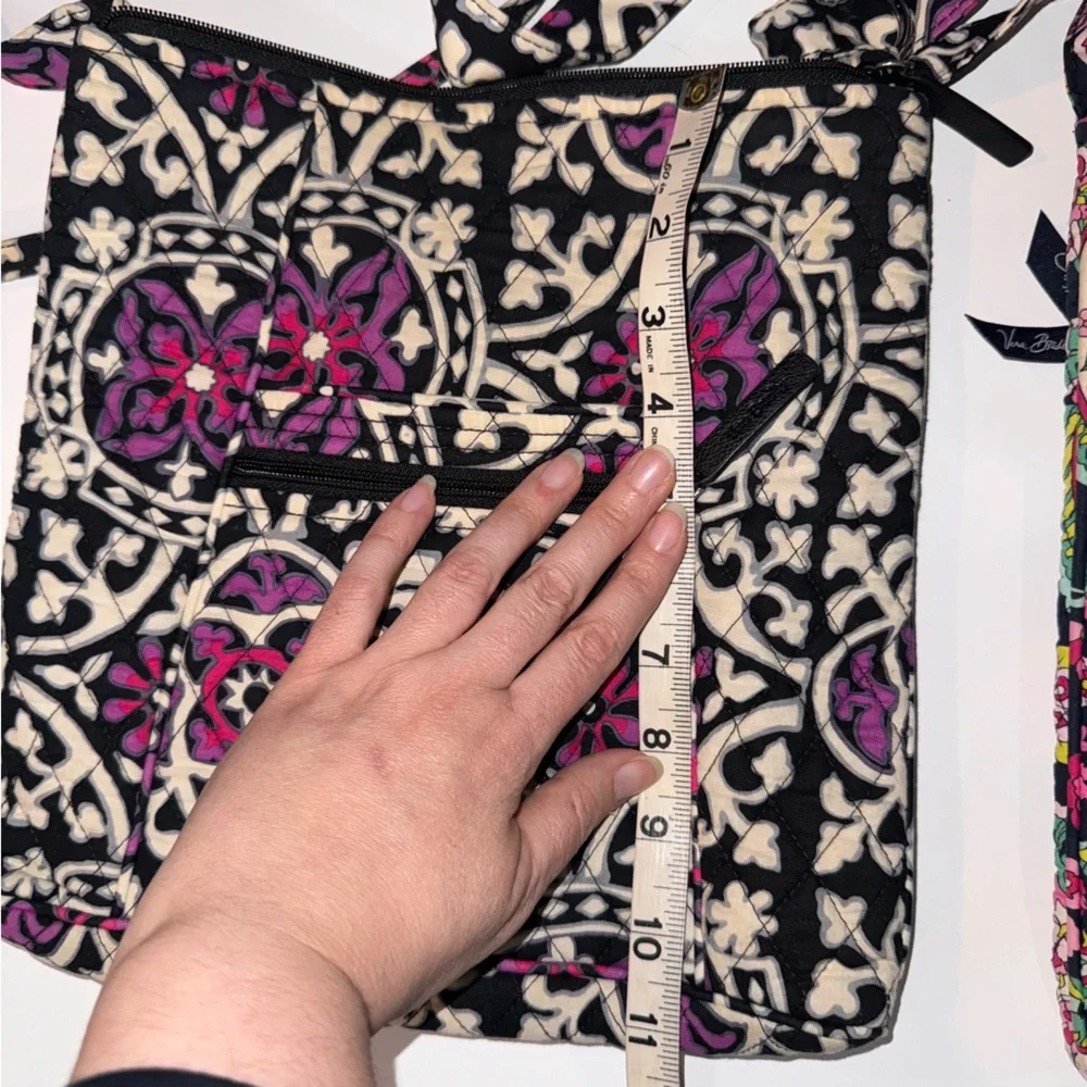 Vera Bradley 2 Multicolor Crossbody Bag Set with accessories